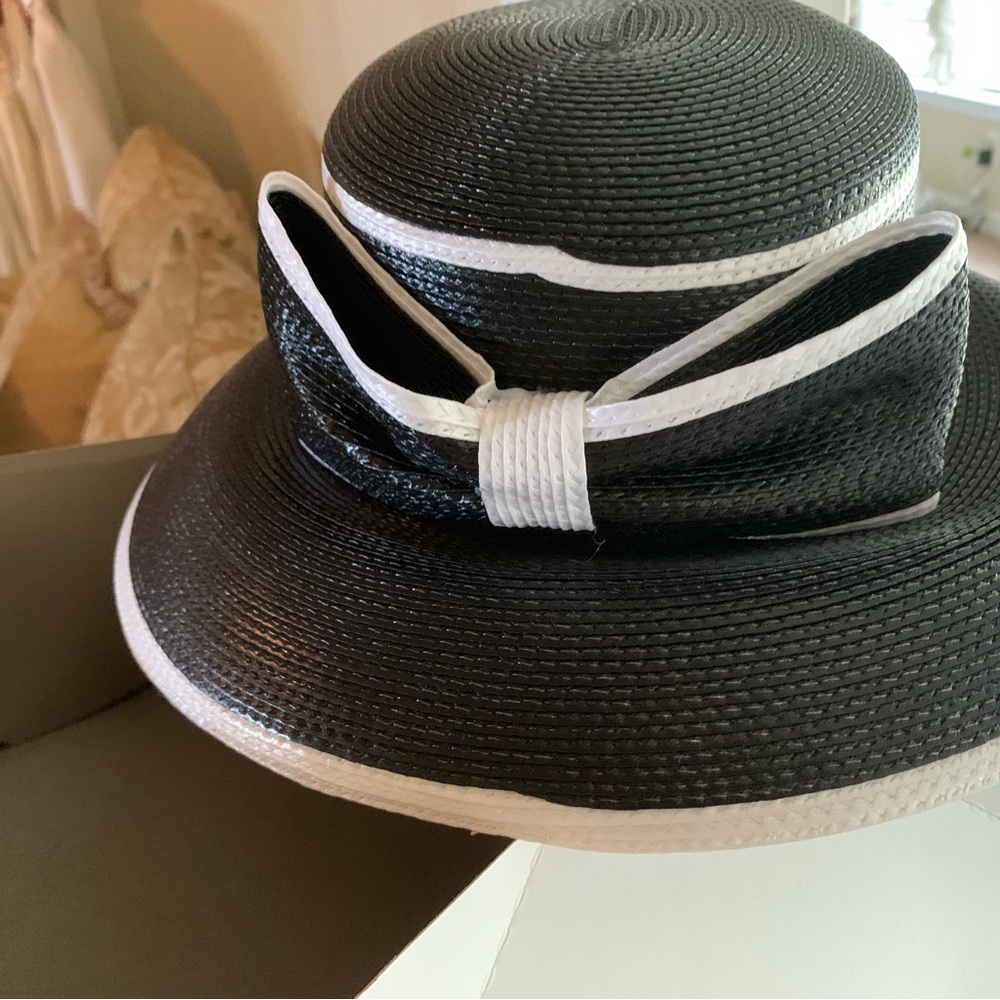 Elegant Black and White Women's Hat